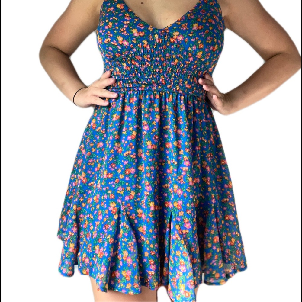 Floral sundress. Beautiful bold colors!